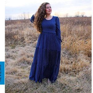 Beautiful Tiered Nursing Maxi